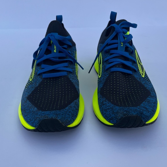 Brooks Levitate 5 Stealthfit Running Shoes Men’s Size 8 Medium D Blue Green - Picture 3 of 8